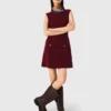 2-in-1-Strick-Minikleid