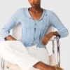 2-in-1-Strickjacke