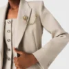 Anzugjacke mit Brosche
