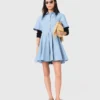 Ausgestelltes Hemdkleid