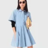 Ausgestelltes Hemdkleid