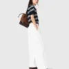 Baumwollhose mit weitem Bein