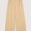 Baumwollhose mit weitem Bein