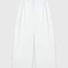 Baumwollhose mit weitem Bein