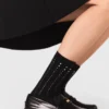 Baumwollsocken mit Strasssteinen