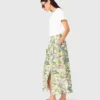Bedruckter Maxirock mit Shorts
