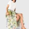 Bedruckter Maxirock mit Shorts