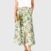 Bedruckter Maxirock mit Shorts