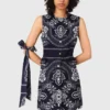 Bedrucktes Haargummi mit Twill