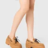 Boat-Schuhe mit Plateau aus Wildleder