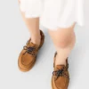 Boat-Schuhe mit Plateau aus Wildleder