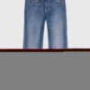 Bootcut-Jeans mit Reißverschlusstaschen