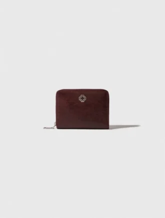 Brieftasche aus Craquelé-Leder