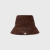Bunter Bucket-Hut aus natürlicher Raffia