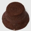 Bunter Bucket-Hut aus natürlicher Raffia
