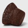 Bunter Bucket-Hut aus natürlicher Raffia