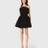 Bustierkleid aus Tüll und Organza