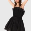 Bustierkleid aus Tüll und Organza
