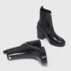 Chelsea-Stiefel aus Leder mit Absatz