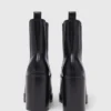 Chelsea-Stiefel aus Leder mit Absatz
