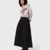 Cropped-Sweatshirt mit gesticktem Logo