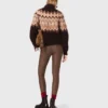 Fair-Isle-Pullover mit hohem Kragen