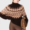Fair-Isle-Pullover mit hohem Kragen