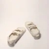 Flache Ledersandalen