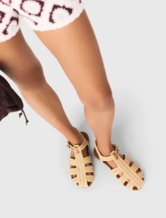 Flache Riemchensandalen