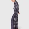 Fließende Hose mit Bandana-Print