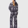 Fließende Hose mit Bandana-Print