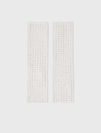 Fäustlinge aus Wolle und Strass