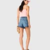Geflochtene Jeansshorts