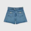 Geflochtene Jeansshorts