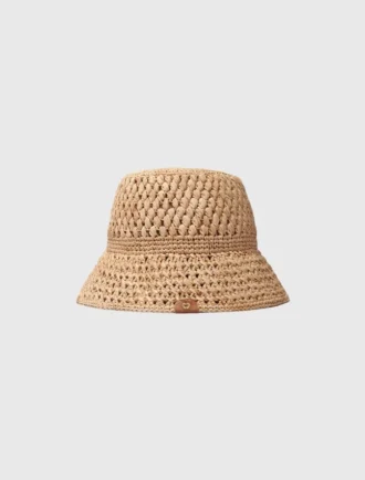 Gehäkelter Raffia-Bucket-Hat
