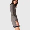 Gemustertes Plisseekleid