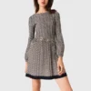 Gemustertes Plisseekleid