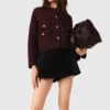 Gerad geschnittene Plissee-Shorts
