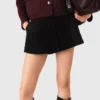 Gerad geschnittene Plissee-Shorts