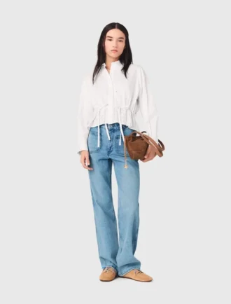 Gerade Jeans mit Ketten