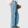 Gerade Jeans mit Ketten