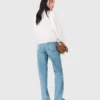 Gerade Jeans mit Ketten