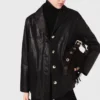 Gesteppte Lederjacke