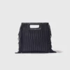 Gesteppte M Bag aus Leder