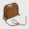 Gesteppte M Bag aus Wildleder