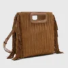 Gesteppte M Bag aus Wildleder