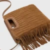 Gesteppte M Bag aus Wildleder