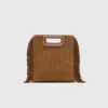 Gesteppte M Bag aus Wildleder