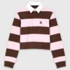 Gestreiftes Polo-Sweatshirt