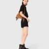 Glänzende Tweed-Shorts